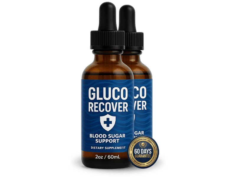 Gluco Recover 2 bottle pack blood sugar support liquid drops